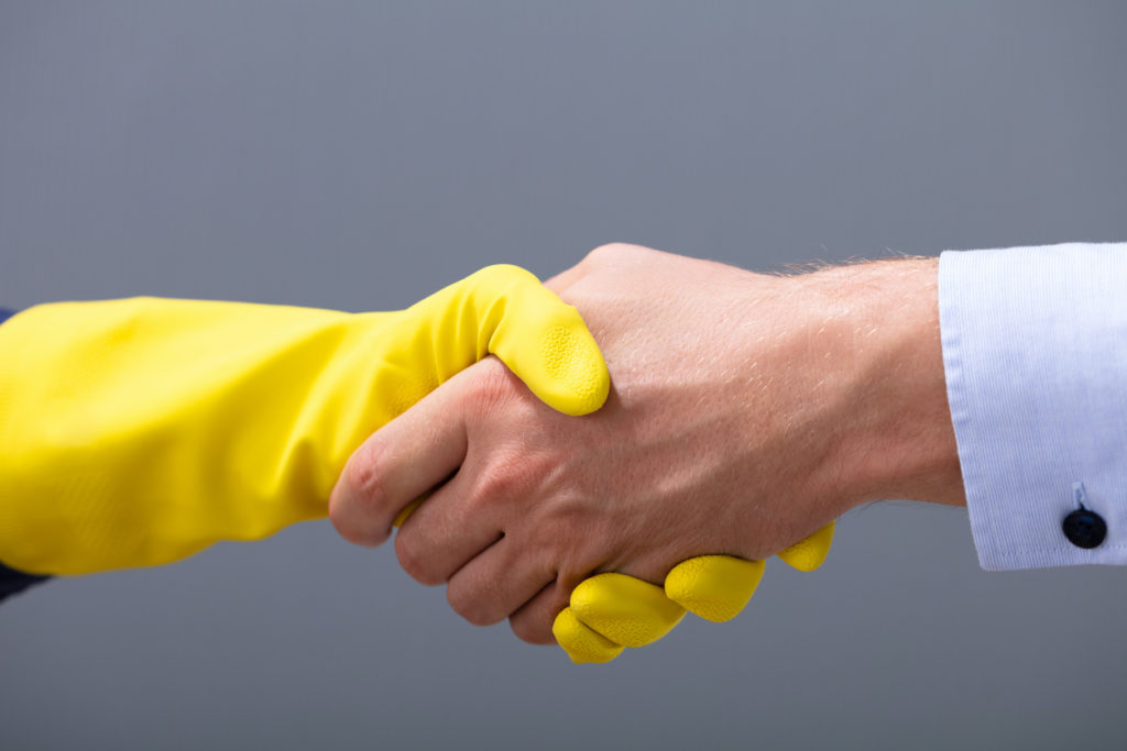 Commercial Cleaning Handshake